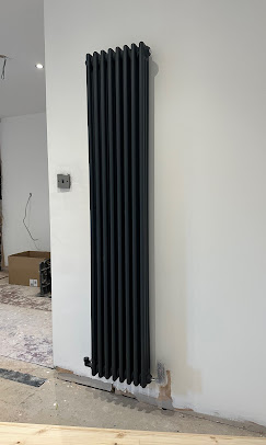 Column radiator installation